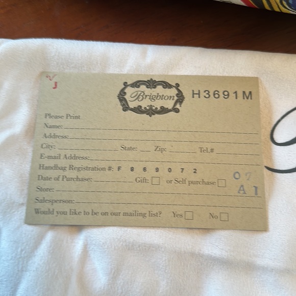 NWT Brighton Scribble Garden Large Bag - Picture 9 of 9